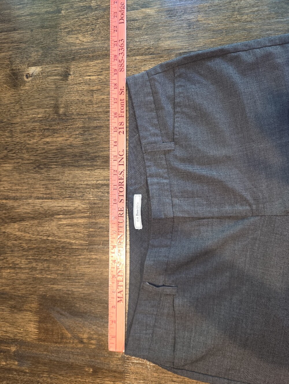G.H. Bass & Co. Women's Charcoal Gray Straight-Leg Trousers - Picture 9 of 10